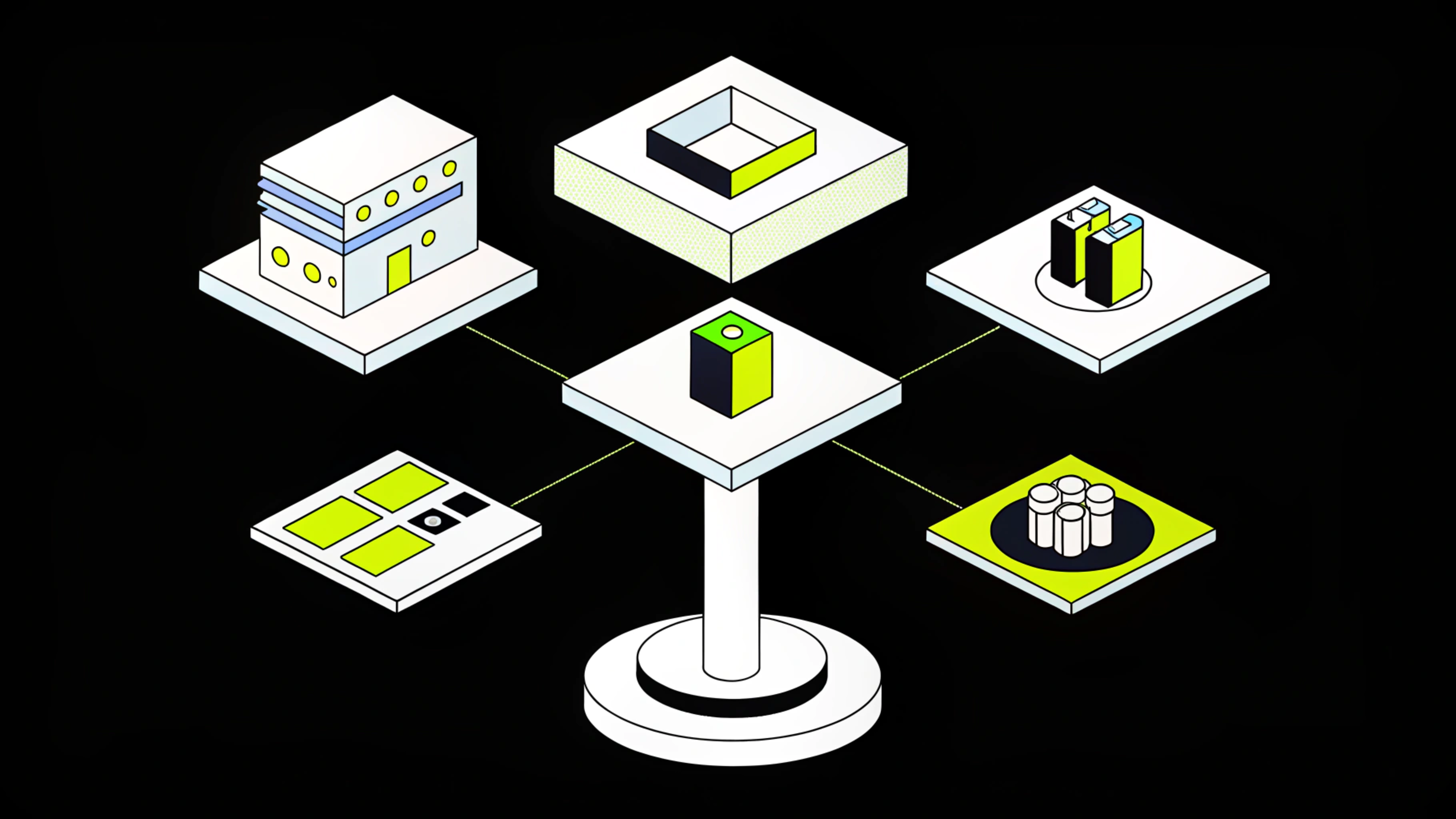 illustration showing federated image processing for medical research