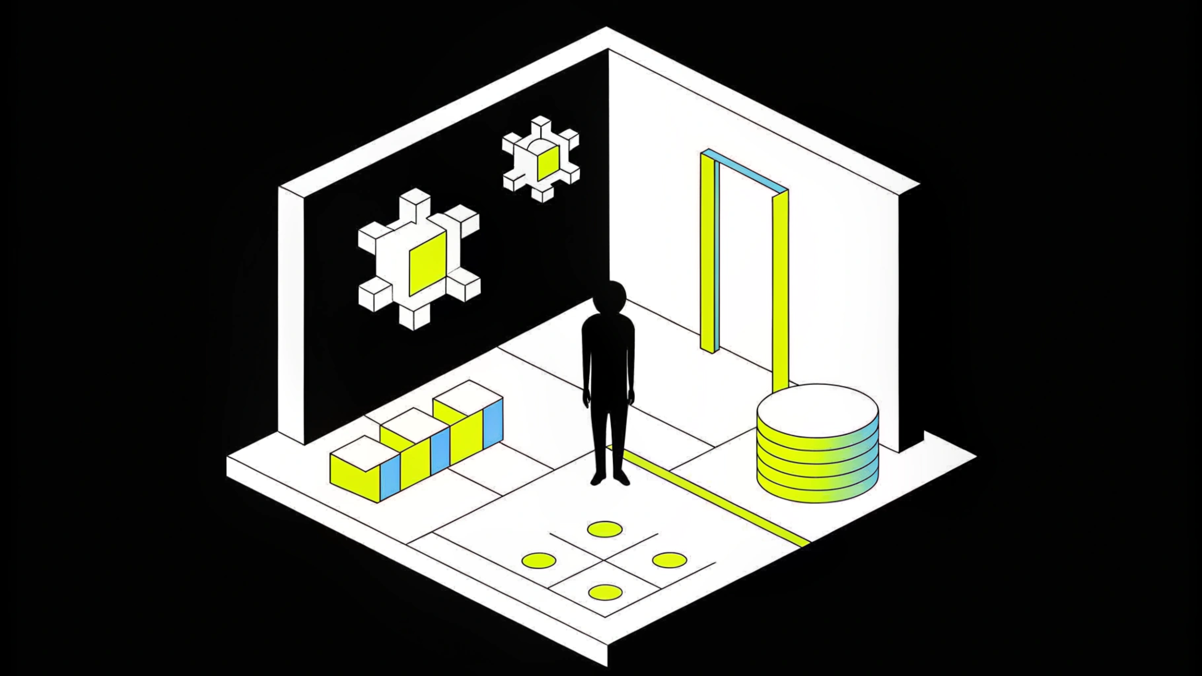 An illustration representing shadow AI